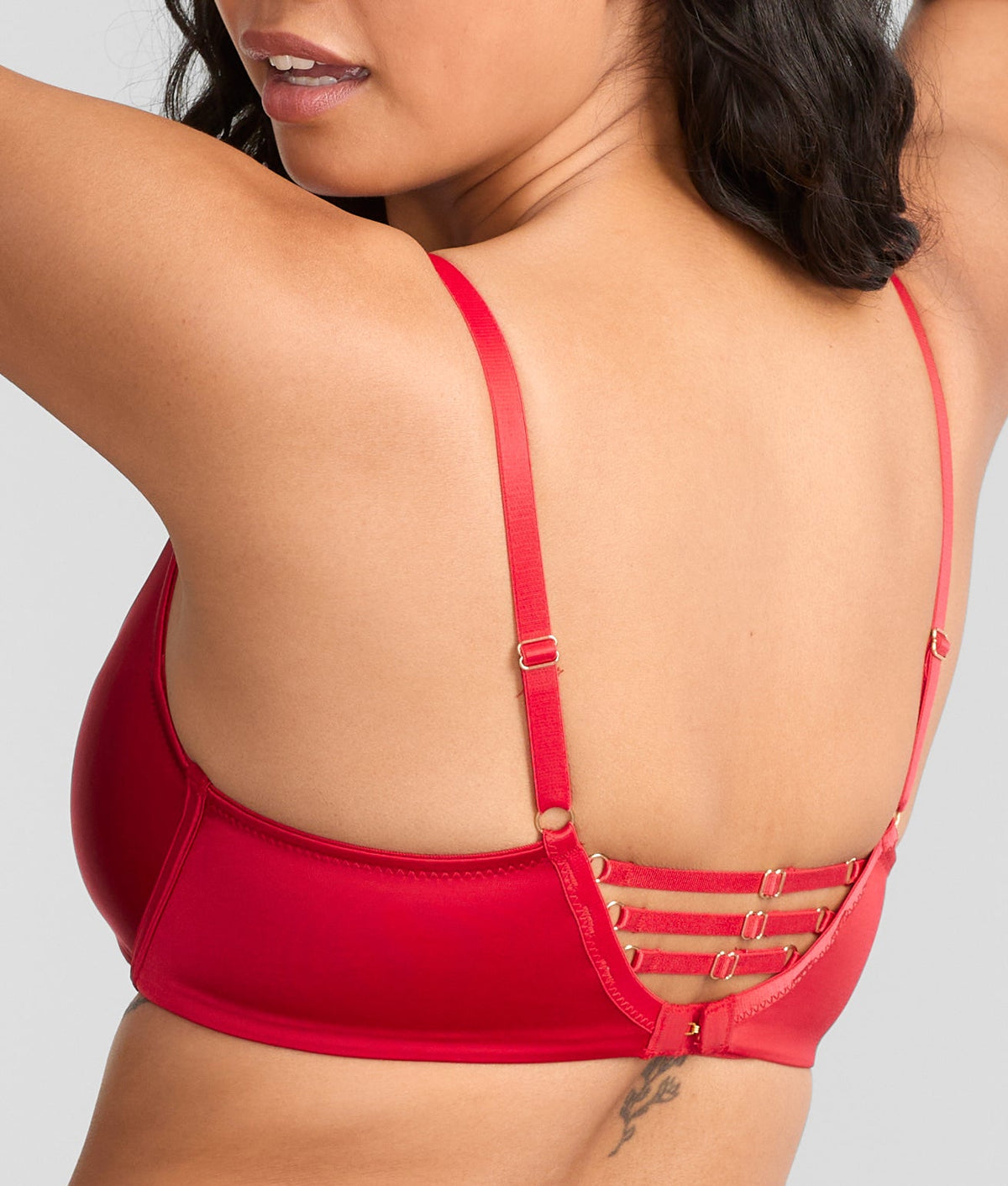 All Yours Satin & Mesh Front-Close Bra