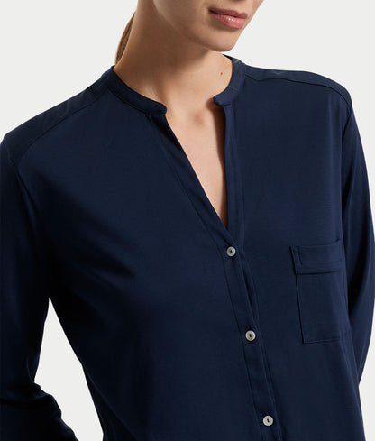 Pure Essence Button Front Soft Cotton Pajama Set