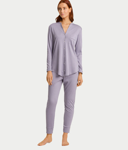Pure Essence Button Front Soft Cotton Pajama Set