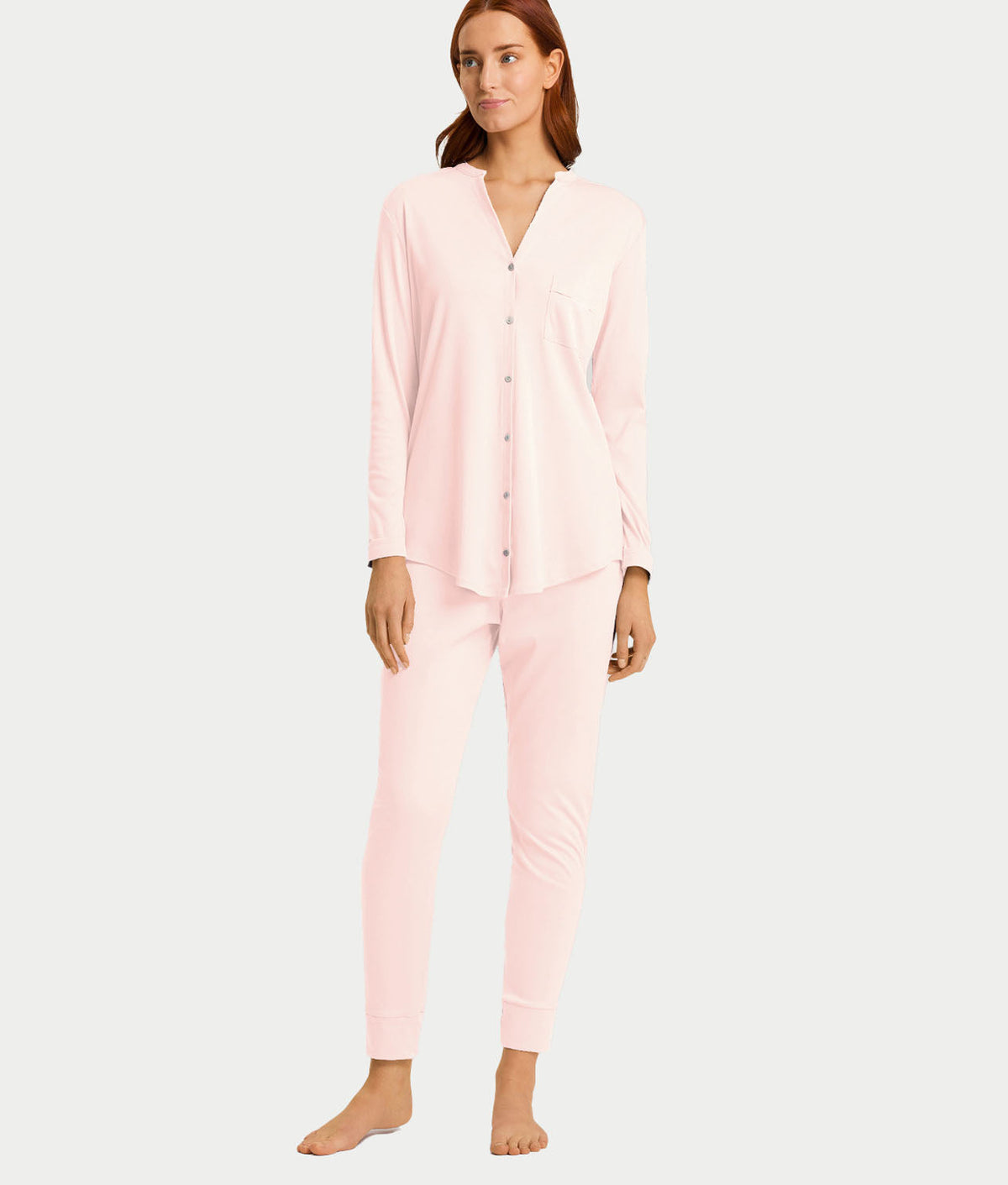 Pure Essence Button Front Soft Cotton Pajama Set