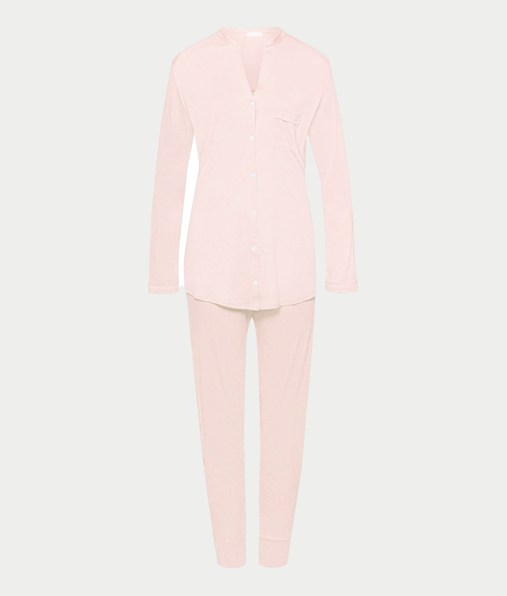 Pure Essence Button Front Soft Cotton Pajama Set