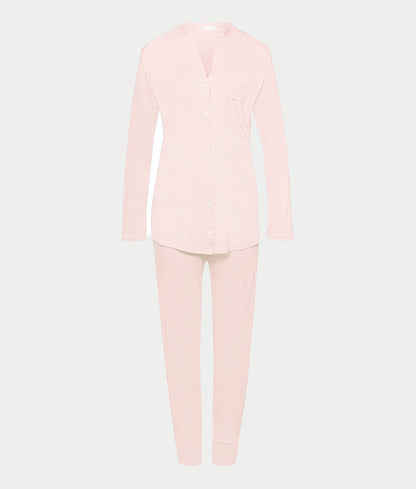 Pure Essence Button Front Soft Cotton Pajama Set