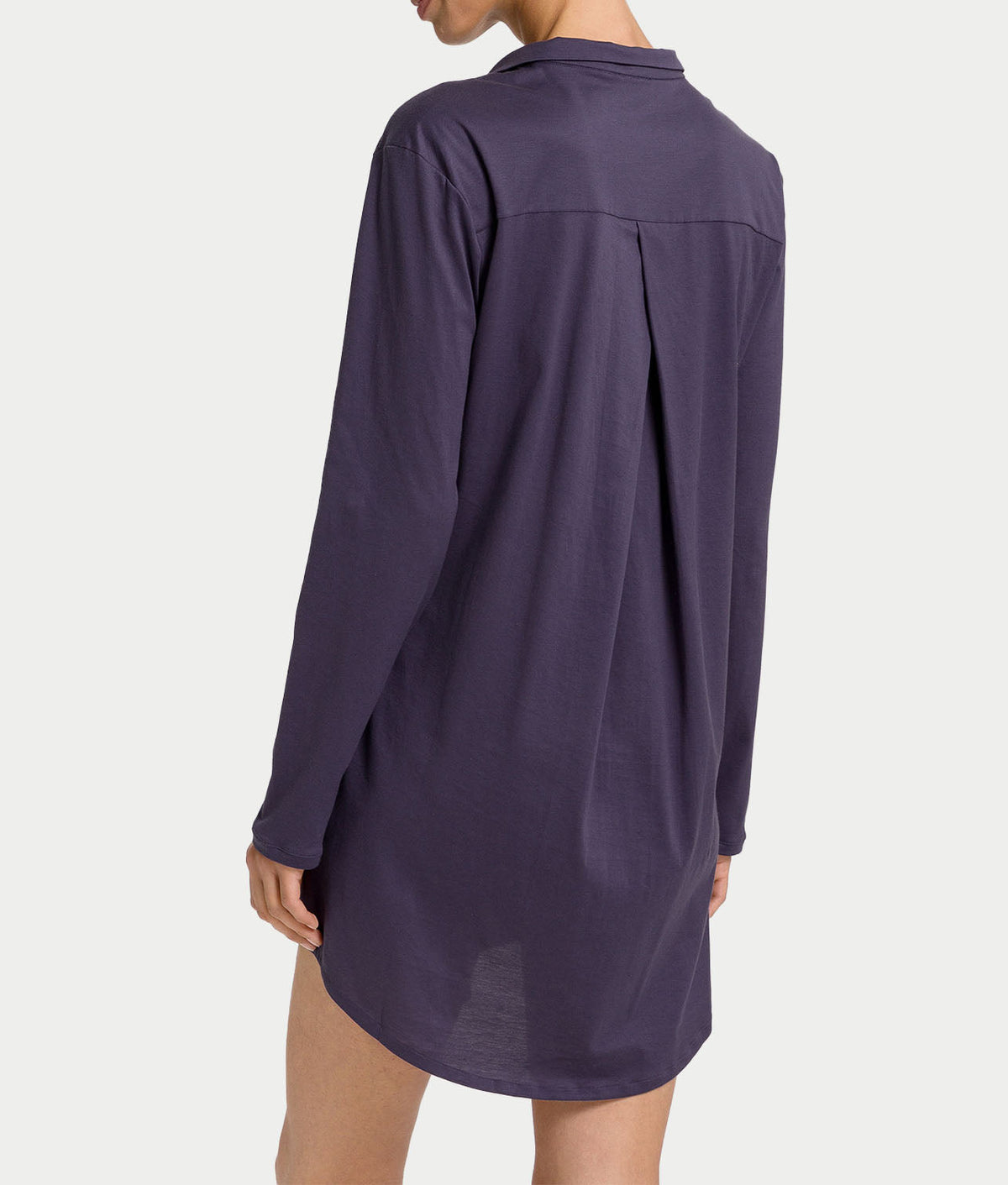 Cotton Deluxe Button-Front Sleep Shirt