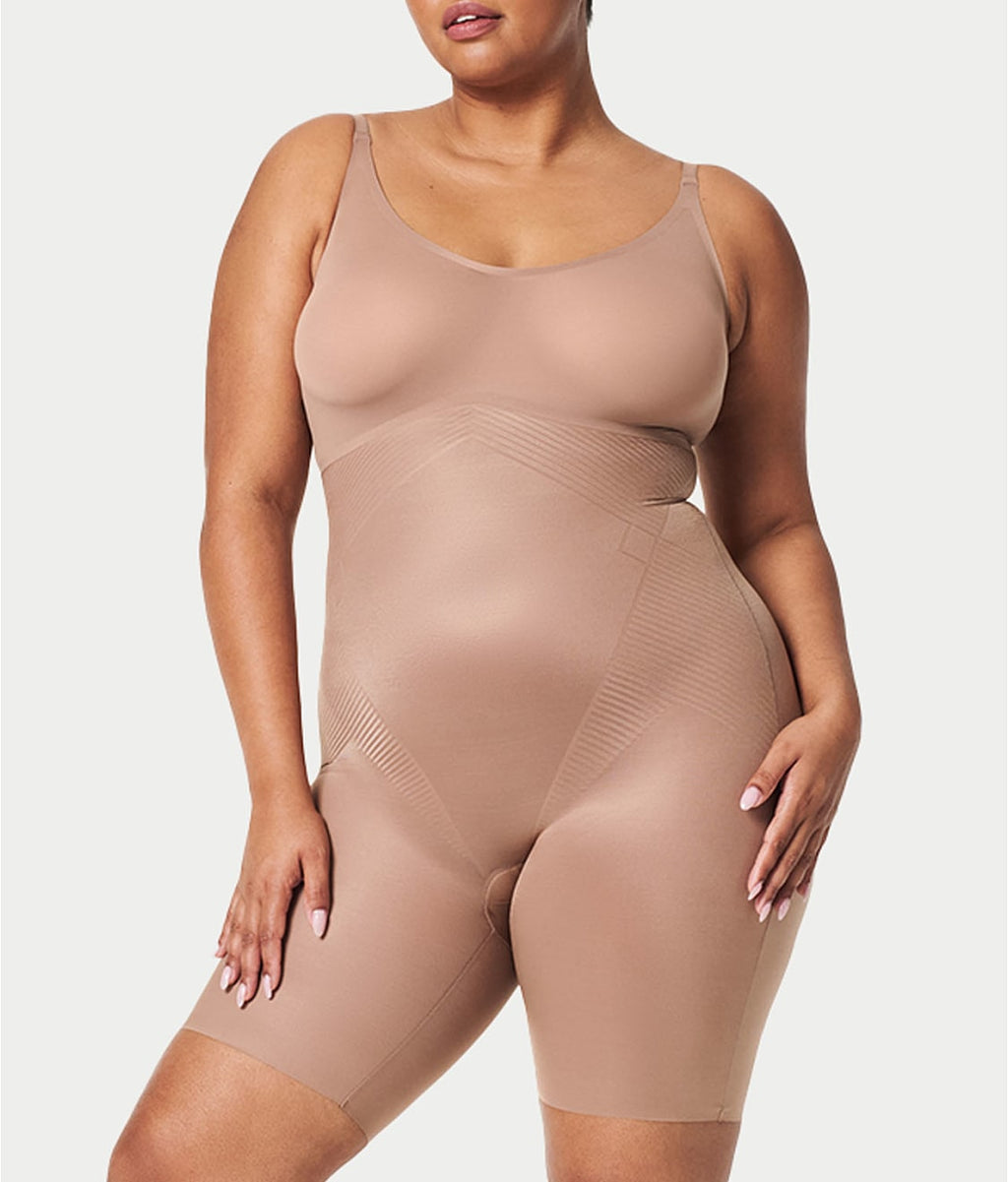 Thinstincts 2.0 Closed Bust Mid-Thigh Bodysuit