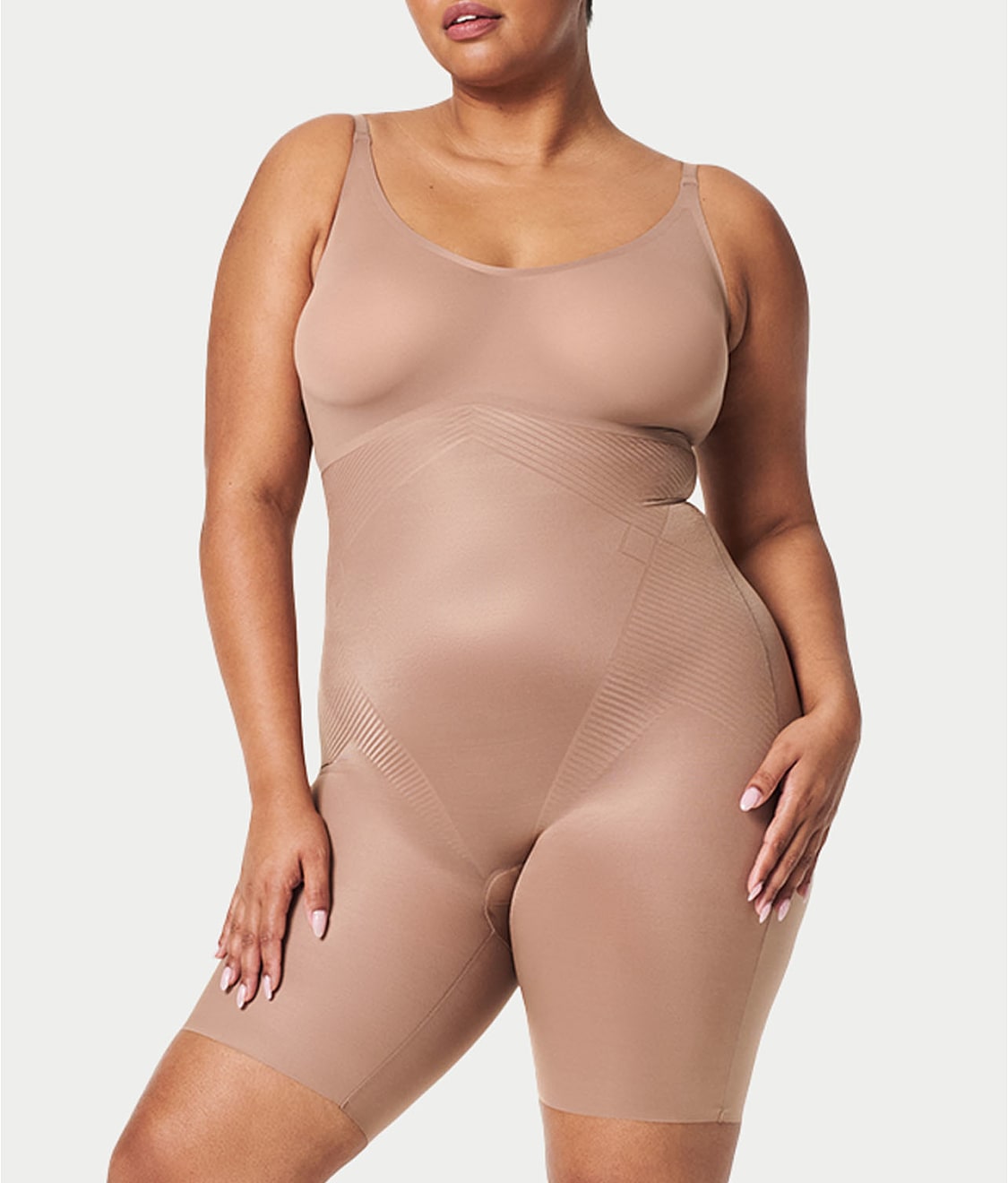 Thinstincts 2.0 Closed Bust Mid-Thigh Bodysuit