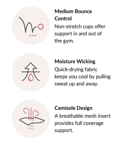 No-Bounce Cami Wire-Free Sports Bra