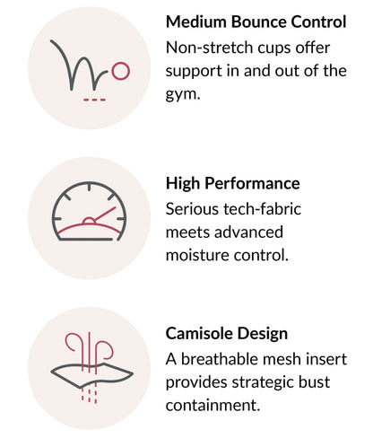 No-Bounce Cami Elite Wire-Free Sports Bra