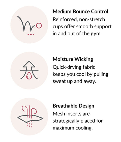No-Sweat Mesh Wire-Free Sports Bra