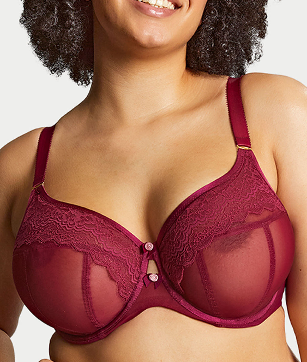 Natalia Full Coverage Lace Sheer Bra