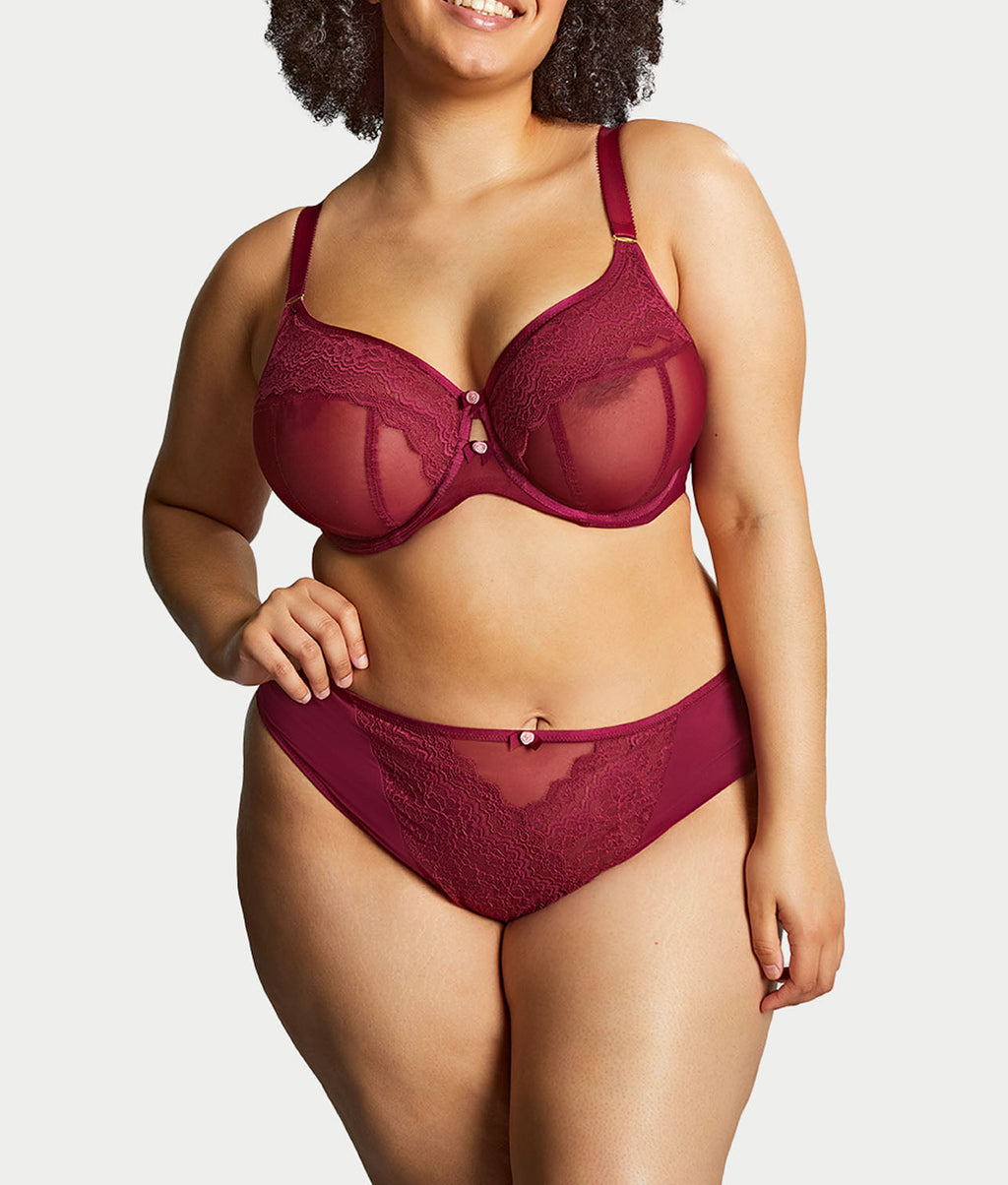 Natalia Full Coverage Lace Sheer Bra