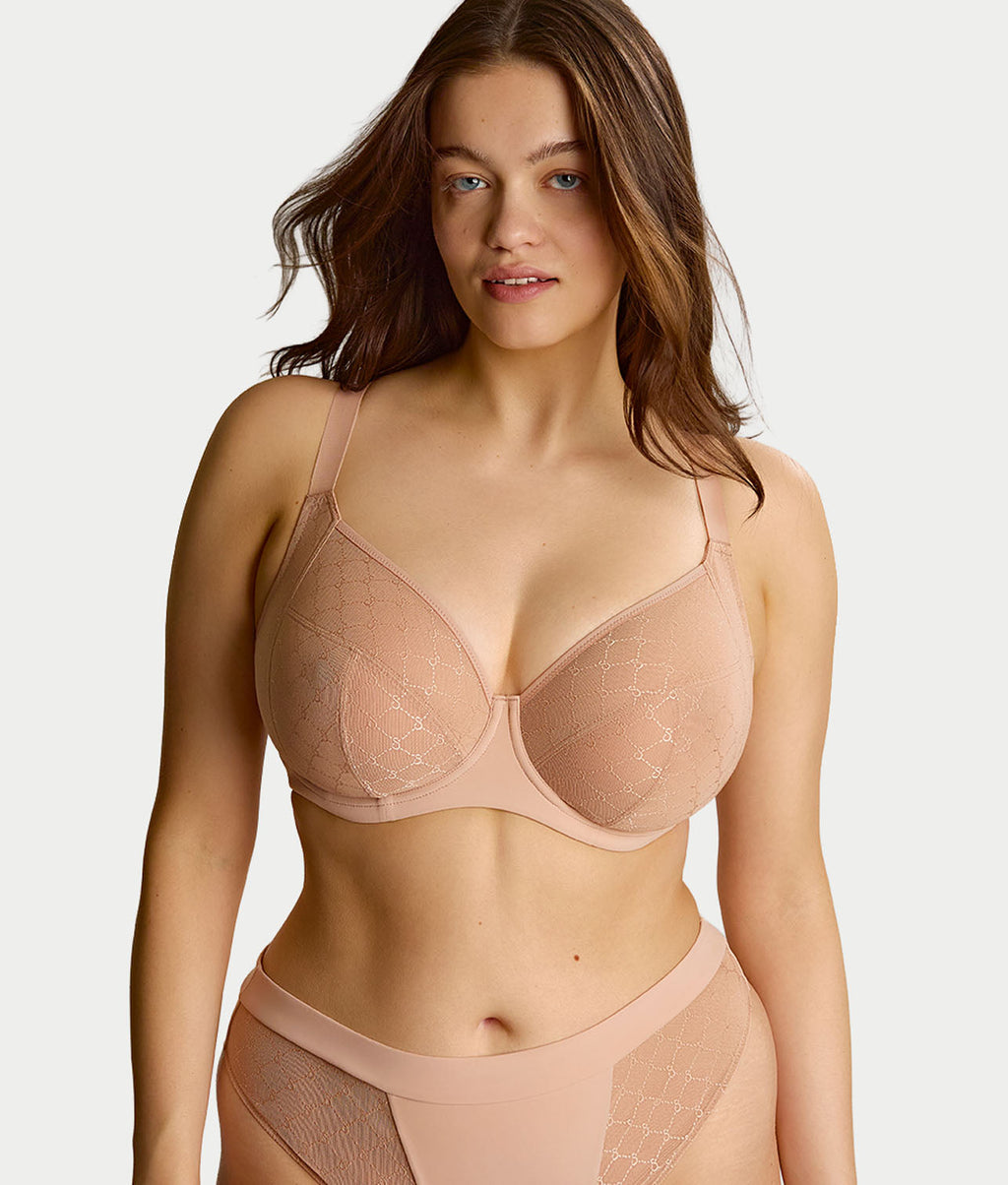Muse Sheer Mesh Plunge Bra