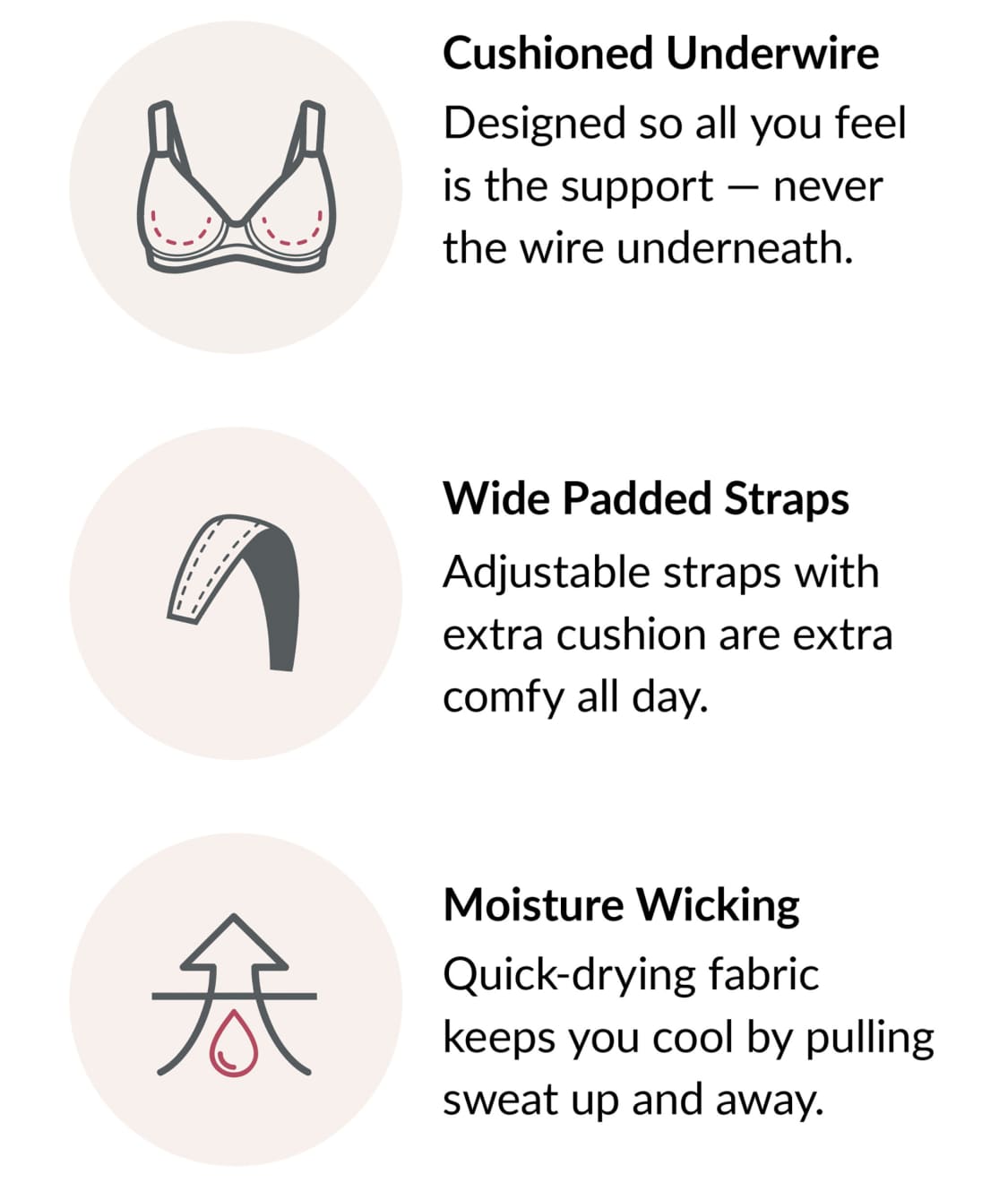 Low Cut WonderWire Lace Bra