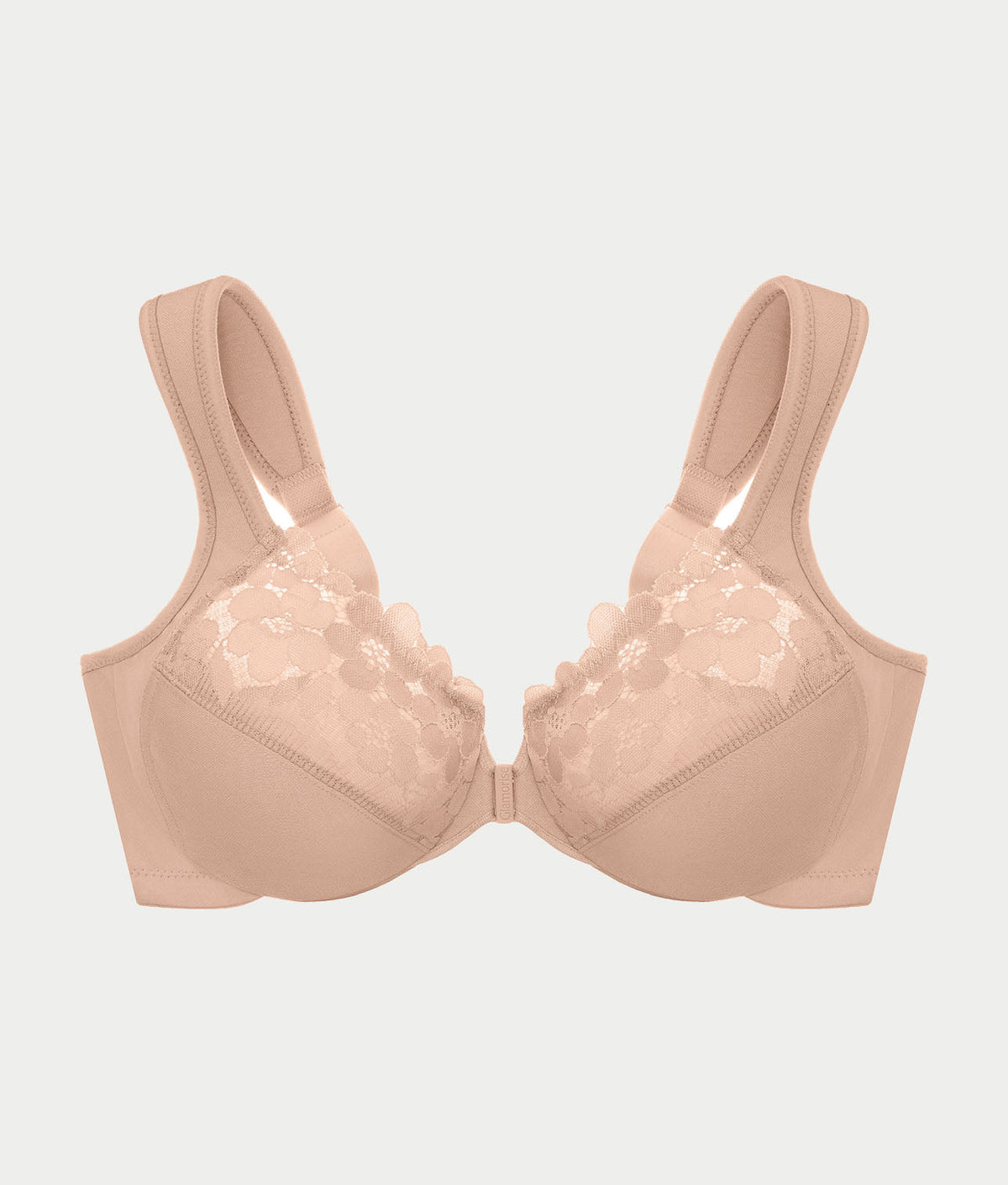 WonderWire Front-Close Cotton Bra