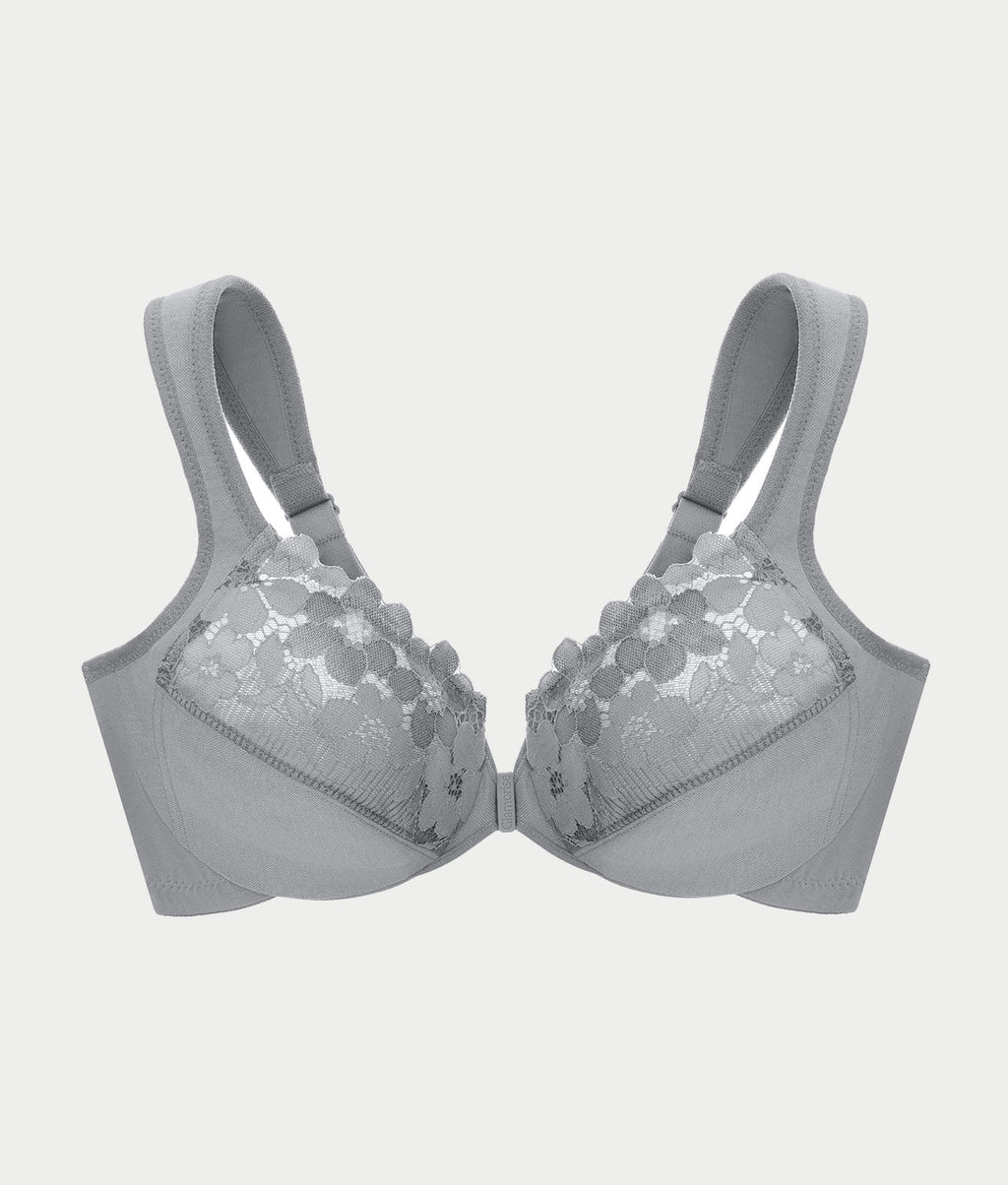 WonderWire Front-Close Cotton Bra