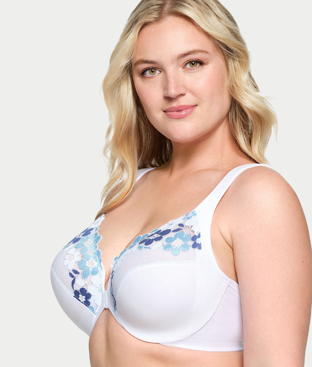WonderWire Front-Close Cotton Bra