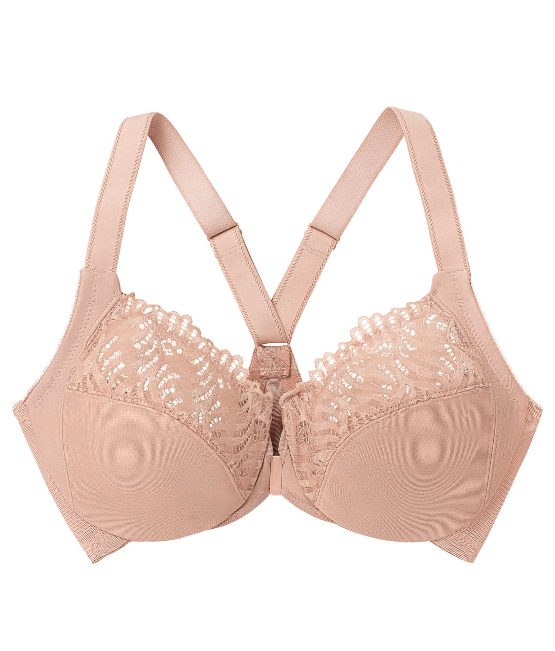 WonderWire Front-Close T-Back Bra