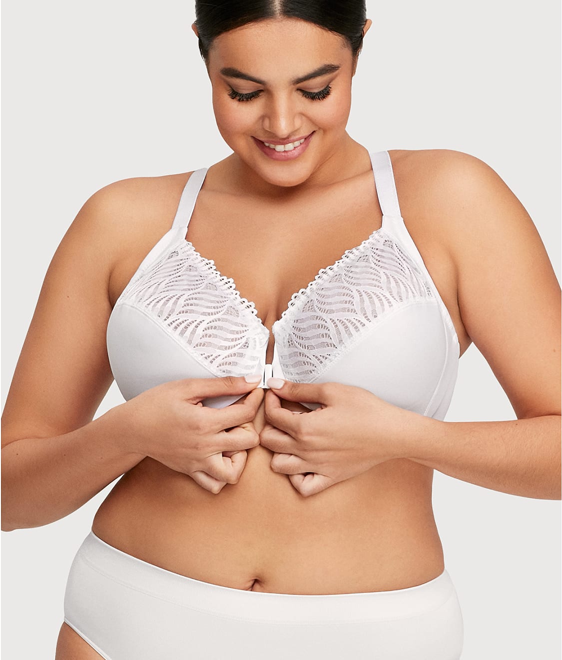 WonderWire Front-Close T-Back Bra