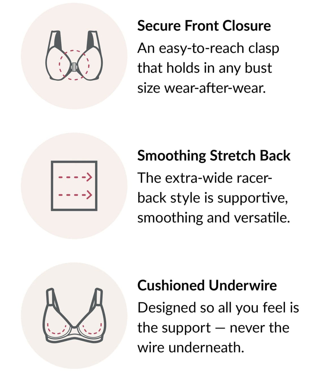 WonderWire Front-Close Smoothing Bra