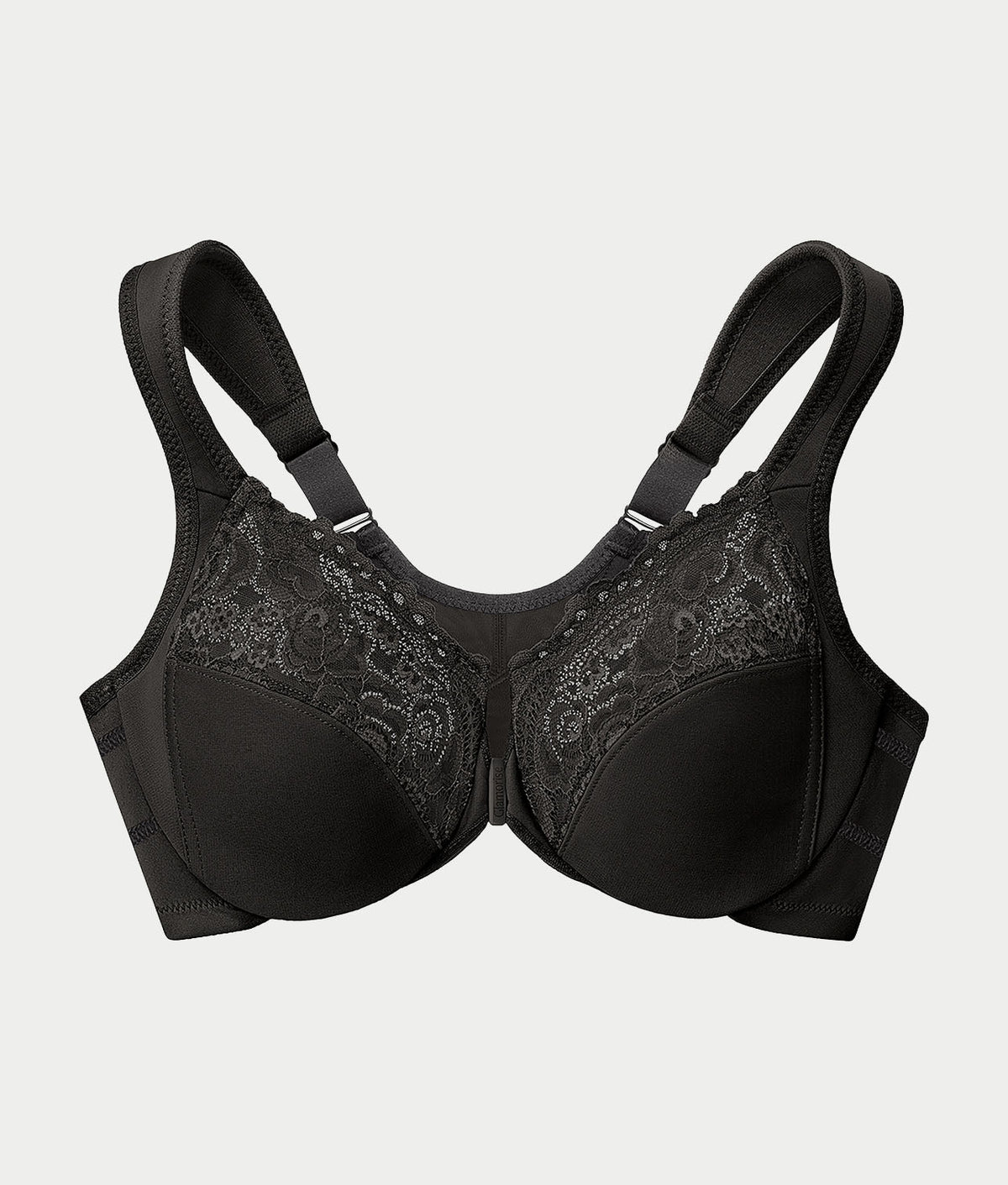 WonderWire Front-Close Posture Back Lace Bra