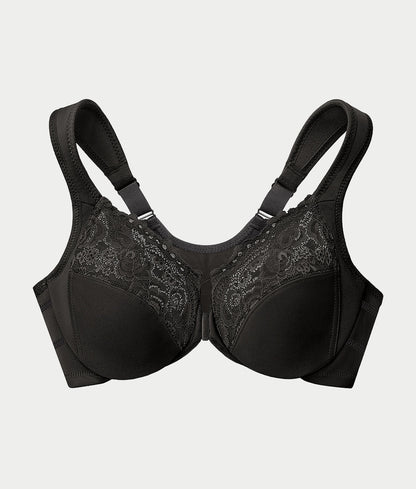 WonderWire Front-Close Posture Back Lace Bra