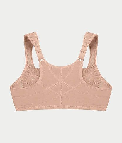 WonderWire Front-Close Posture Back Lace Bra