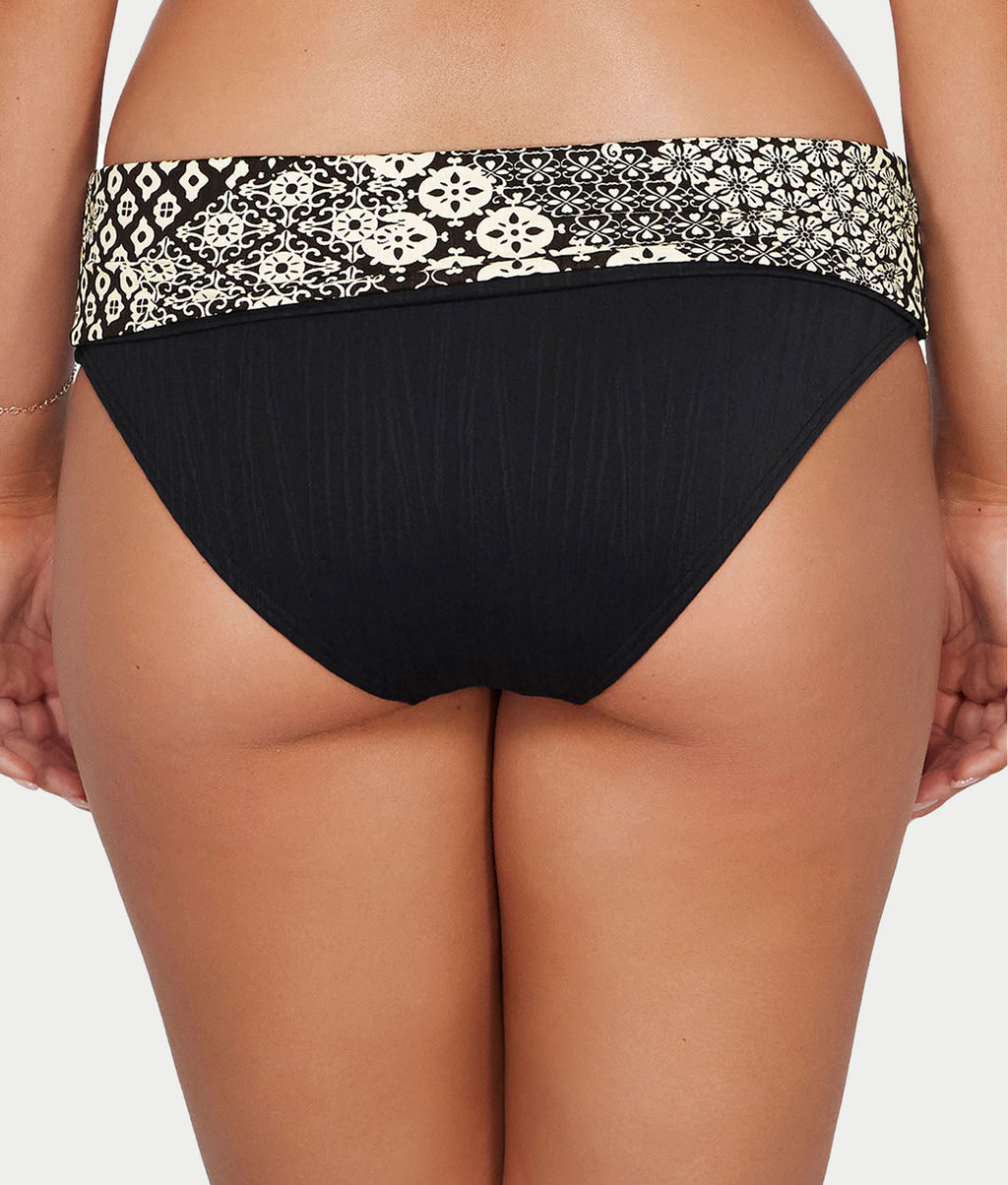 Capri Fold-Over High Waist Bikini Bottom