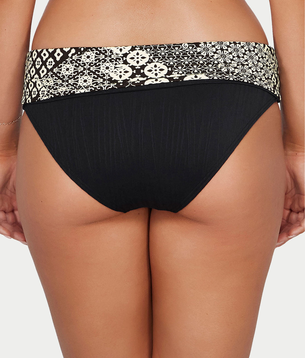 Capri Fold-Over High Waist Bikini Bottom