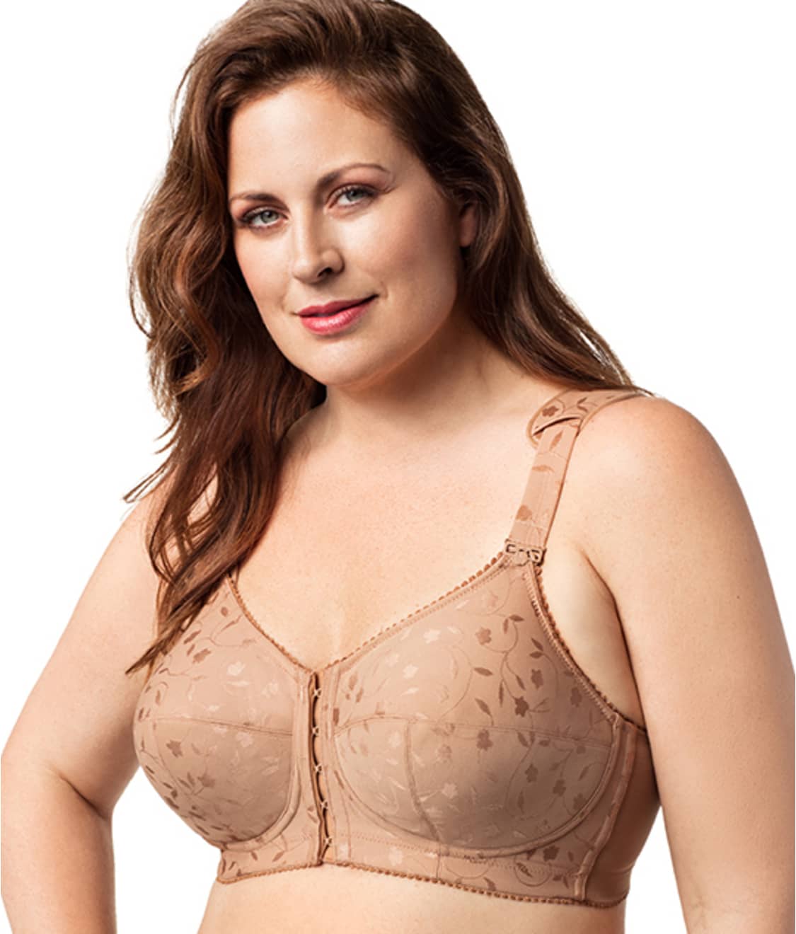 Lexington Jacquard Front-Close Wire-Free Bra