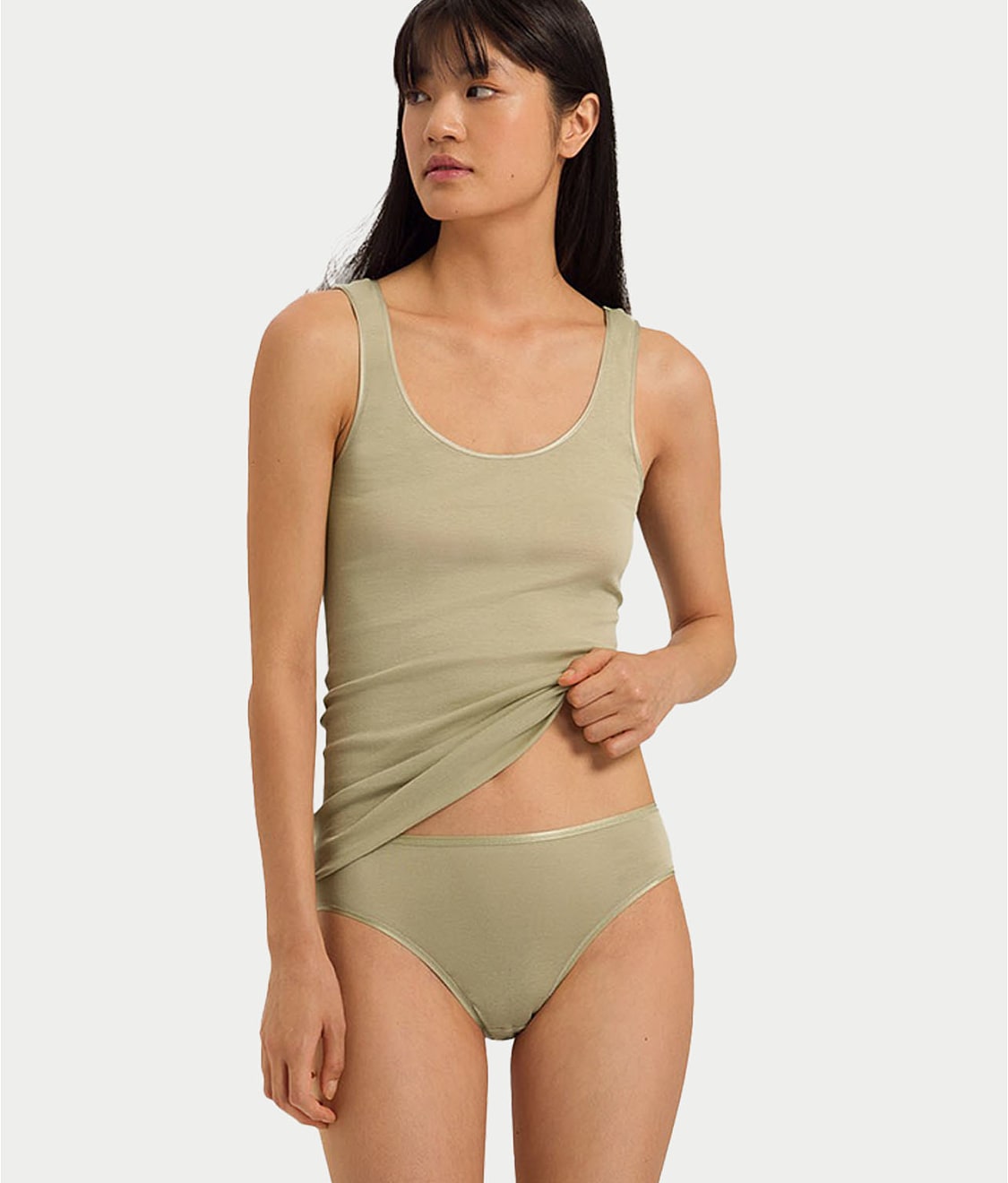 Cotton Seamless Hi-Cut Brief