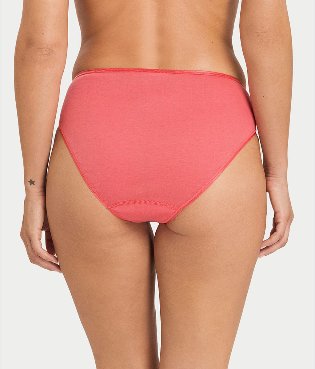 Cotton Seamless Hi-Cut Brief