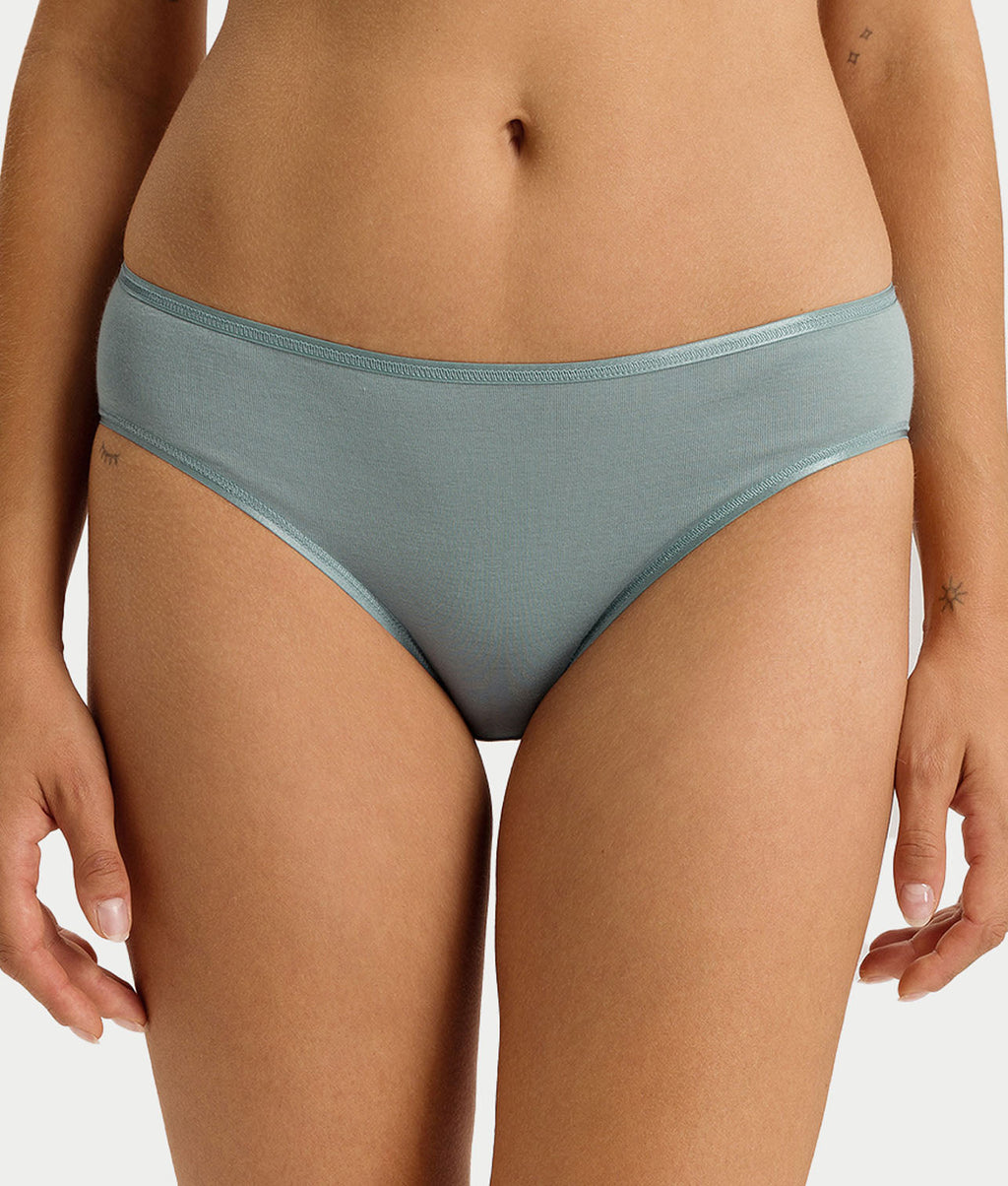 Cotton Seamless Hi-Cut Brief