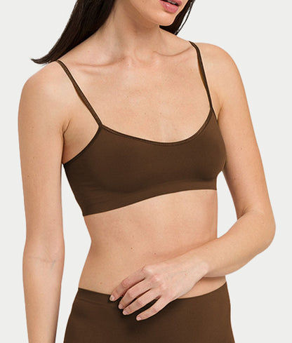 Touch Feeling Spaghetti Crop Top