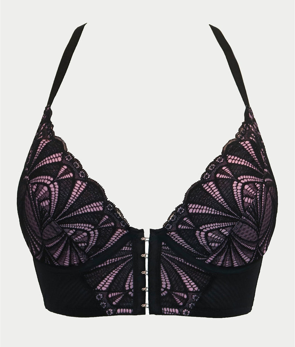 New Romance Front-Close Longline Bra