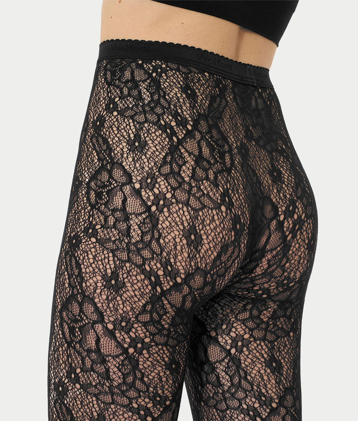 Infinite Rose Net Tights