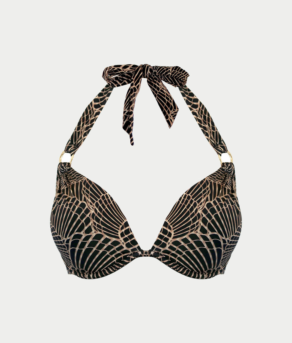 Samoa Push-Up Underwire Halter Bikini Top