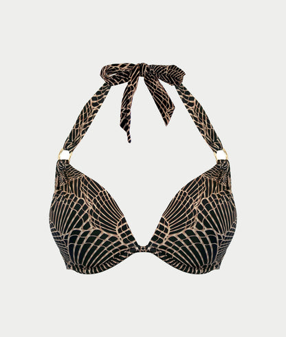 Samoa Push-Up Underwire Halter Bikini Top