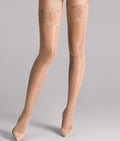 Satin Touch Evening Thigh Highs