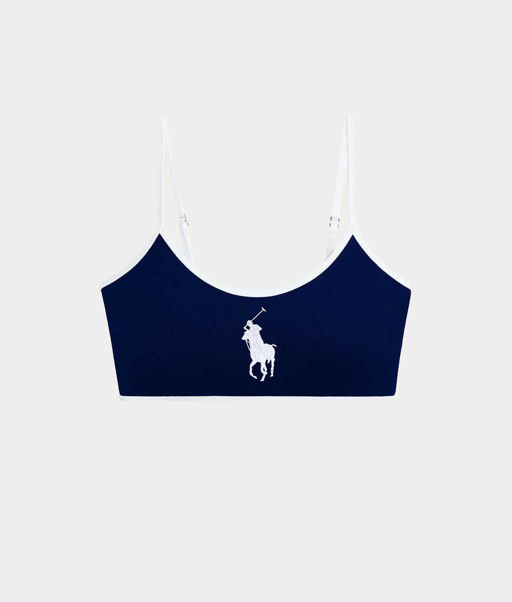 Logo Icons Crop Cami Bikini Top
