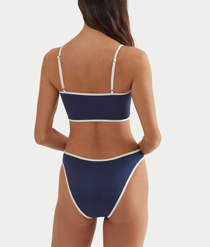 Logo Icons Crop Cami Bikini Top