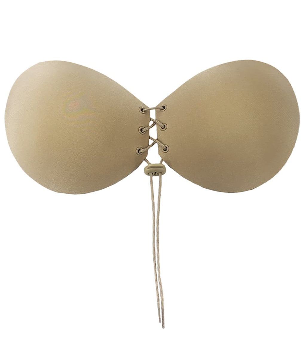 Lace-Up Adhesive Bra