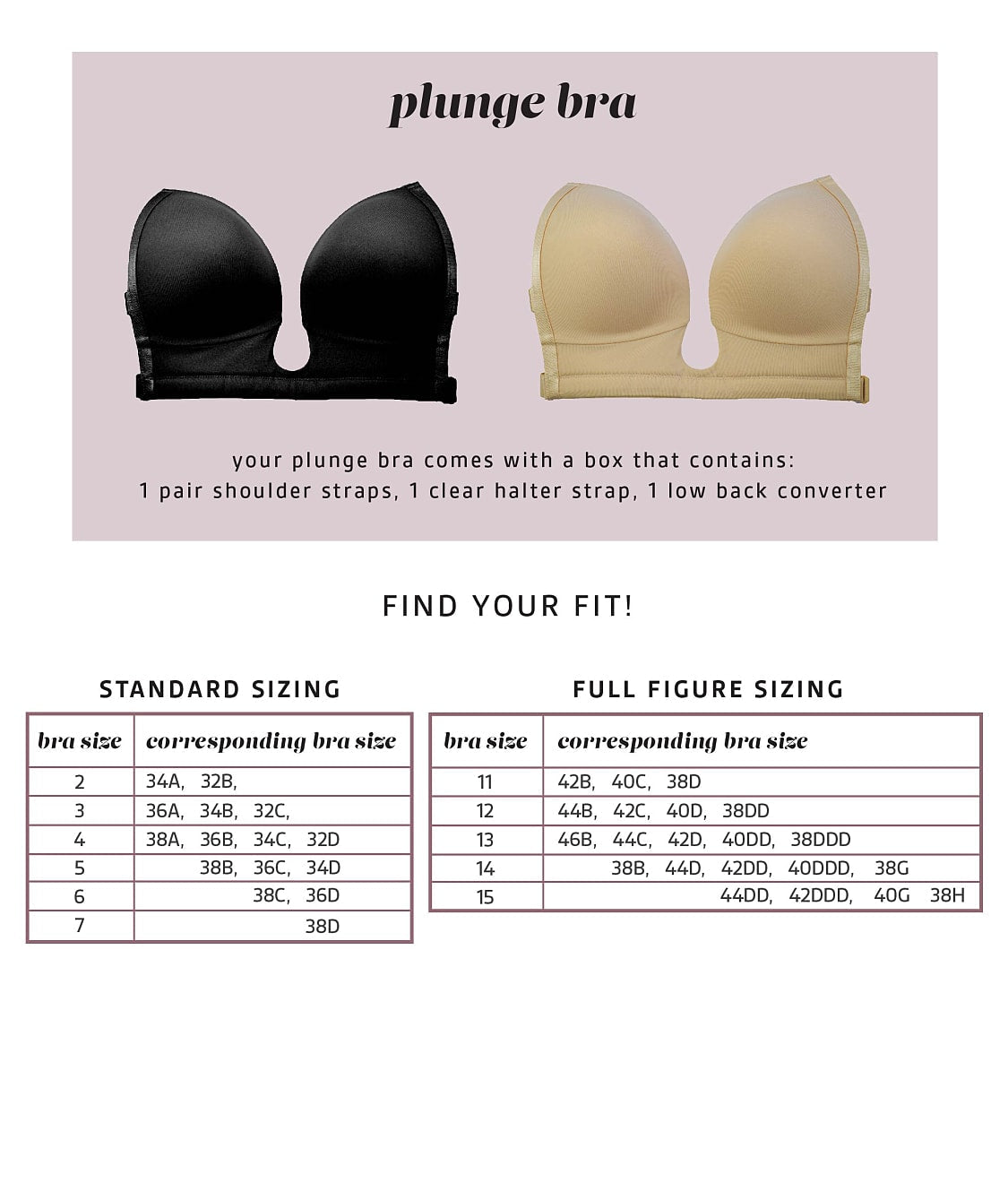 U Plunge Bra
