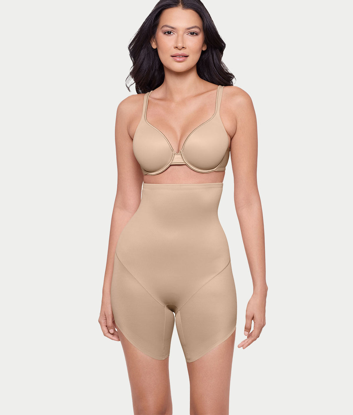 Showstopper Slanted Hem High-Waist Thigh Slimmer