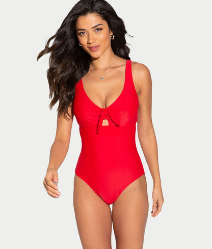 Bow Front Underwire One-Piece