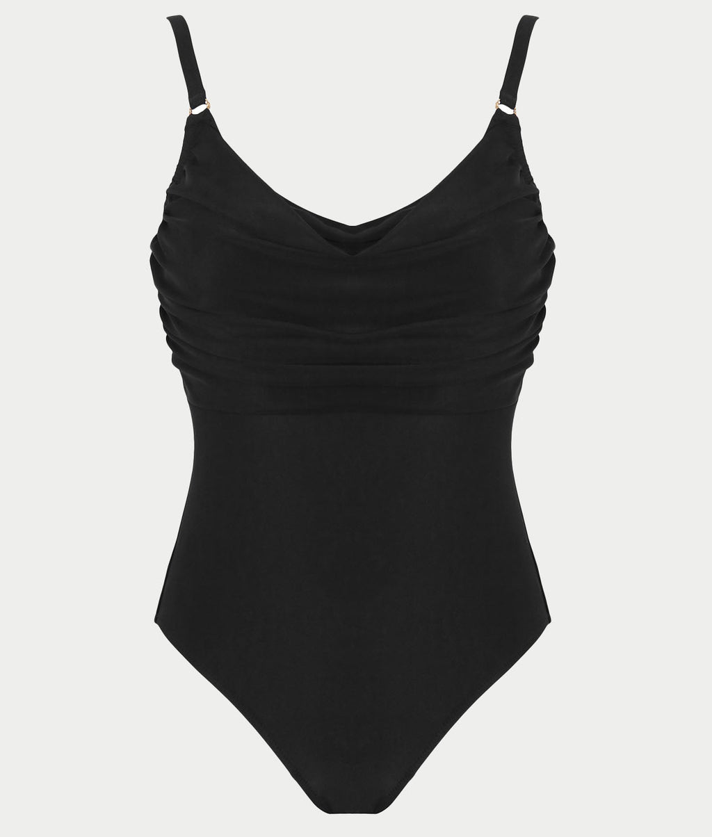 Mykonos Cowl Neck Control Underwire One-Piece Swimsuit