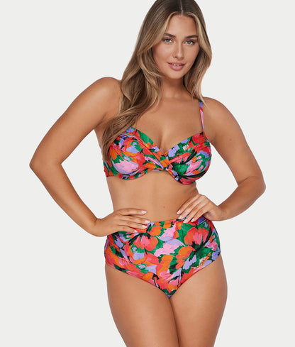 Capri Fold-Over High Waist Bikini Bottom