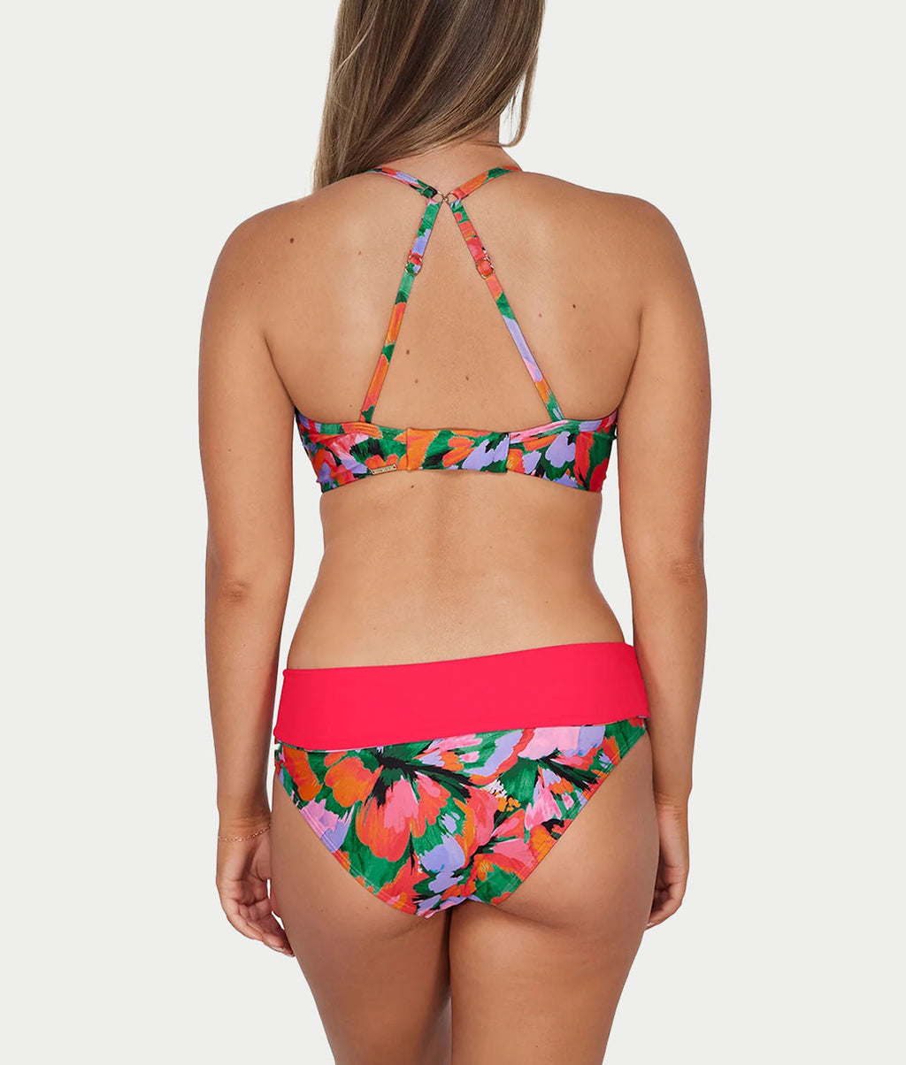 Capri Fold-Over High Waist Bikini Bottom