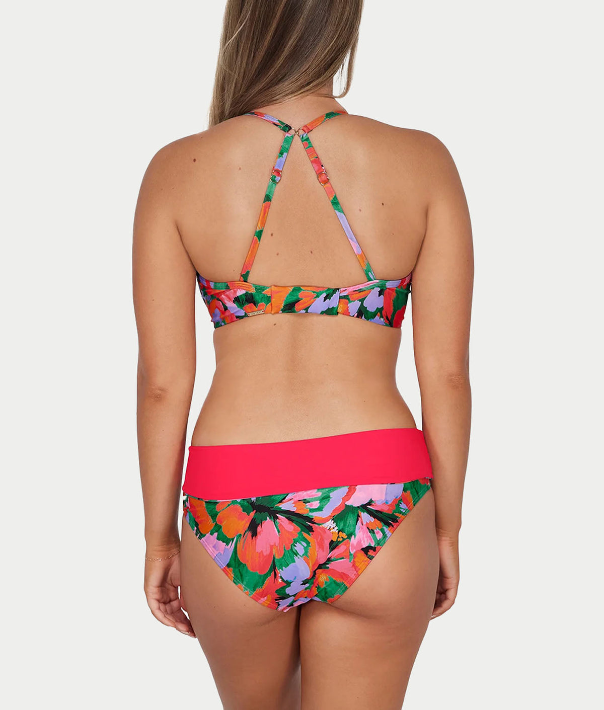 Capri Fold-Over High Waist Bikini Bottom