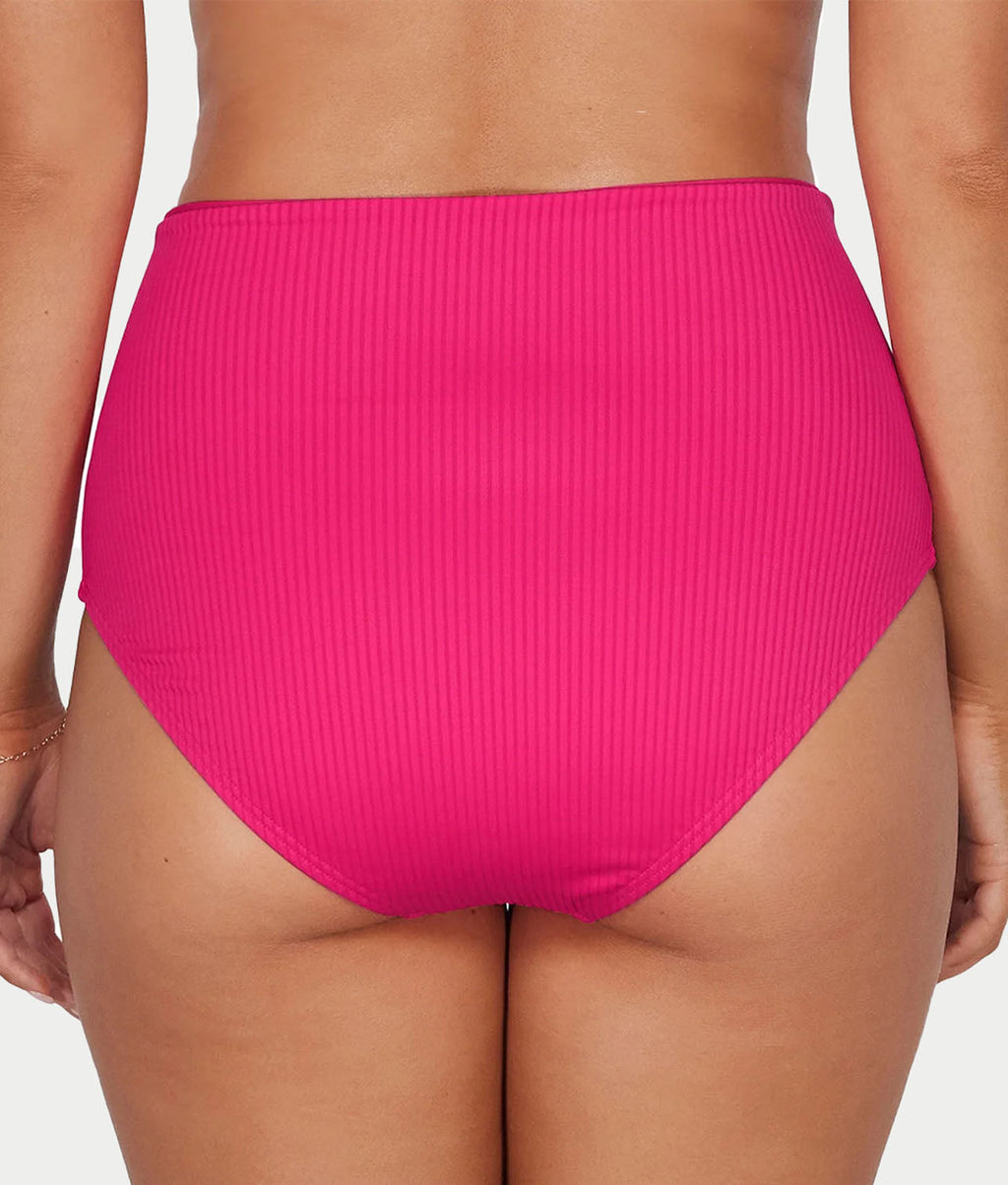 Capri Fold-Over High Waist Bikini Bottom