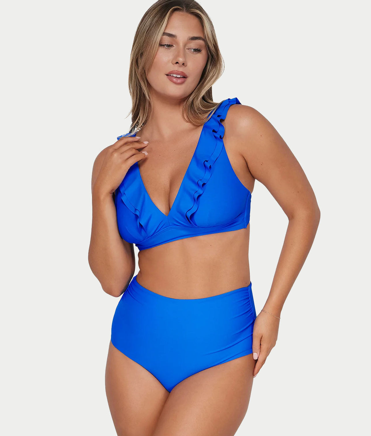 Capri Fold-Over High Waist Bikini Bottom