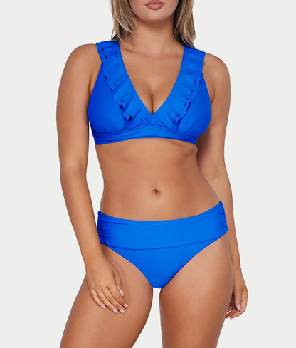 Capri Fold-Over High Waist Bikini Bottom
